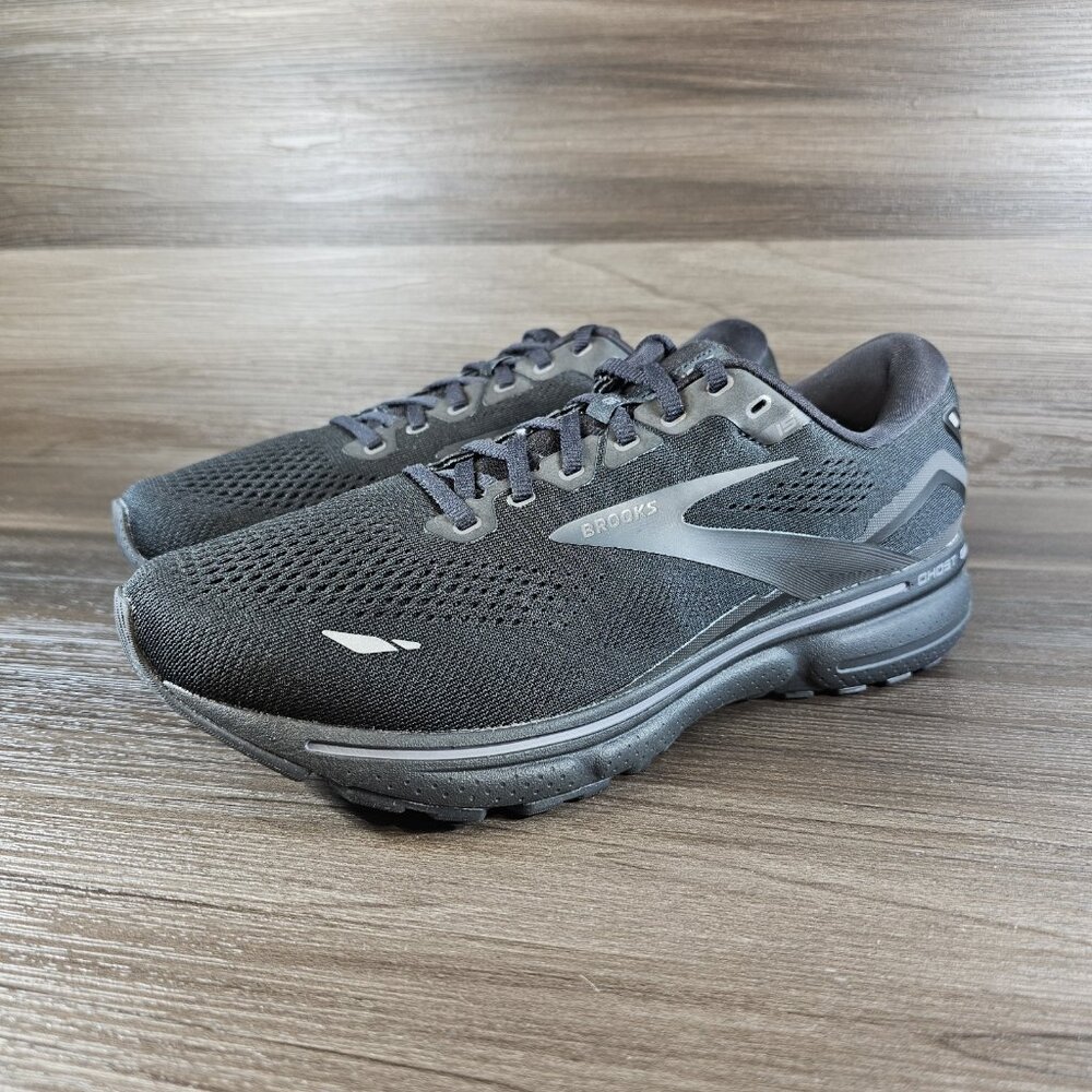Brooks Ghost 15 Lace Up Running Shoes Black Wide - Women's Size 12